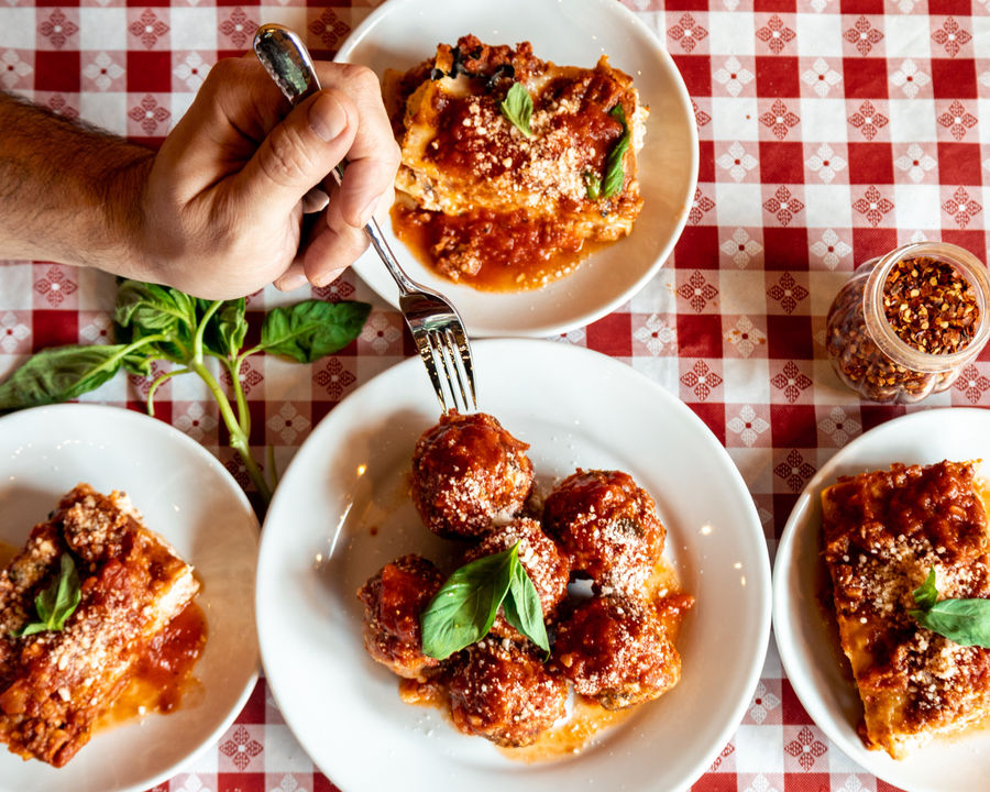Family Feast No. 2 (Save $40!) 3 Bolognese Lasagnas and 3 Meatballs Parms