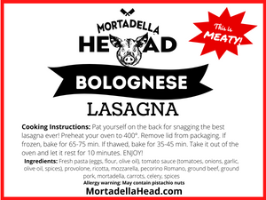 Lasagna Bolognese 4 PACK - SAVE $20