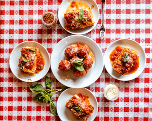 Family Feast No.1 (SAVE $40!) 3 Quattro Formaggi Lasagnas and 3 Meatball Parms